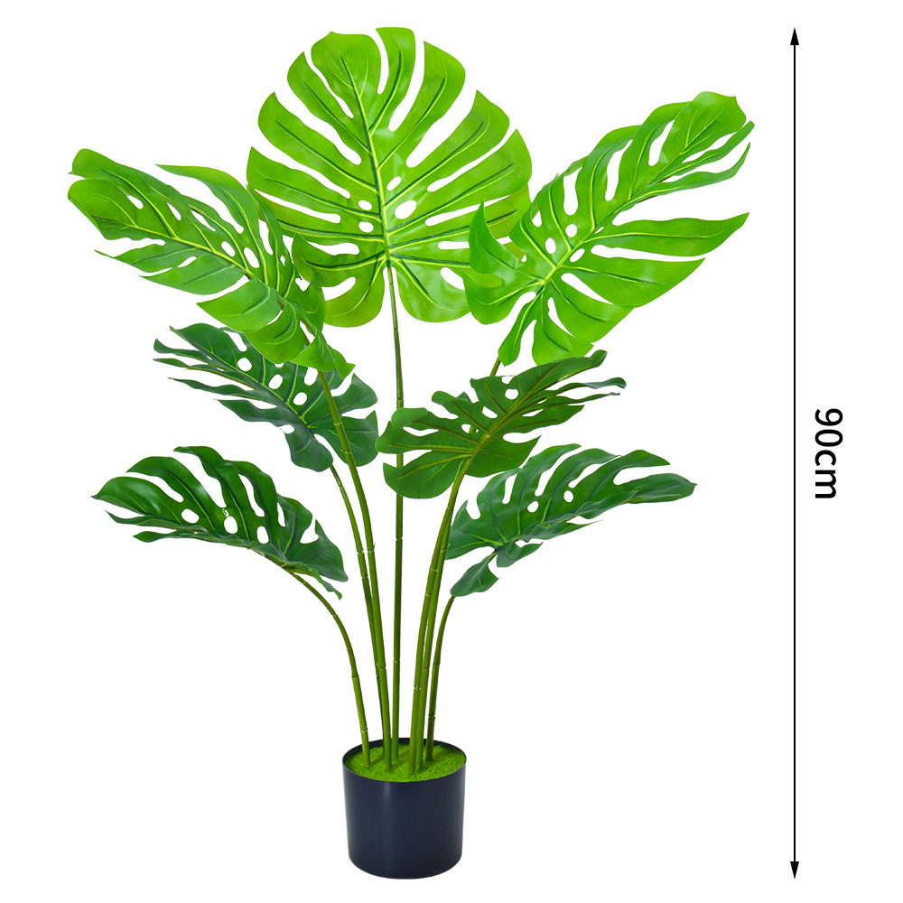 Artificial Monstera Plant  Realistic Faux Tropical Decor, 90cm200cm   gardenglowlife